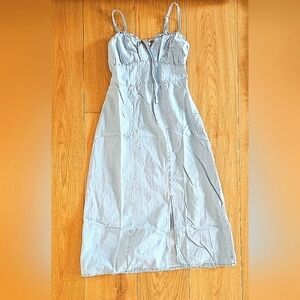 Silver Jeans Co. Blue Denim Midi Dress - XS NWT